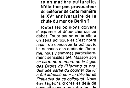 un extrait de l'interview de Jean-Louis Masson (Var-Matin le 7 janvier (…)